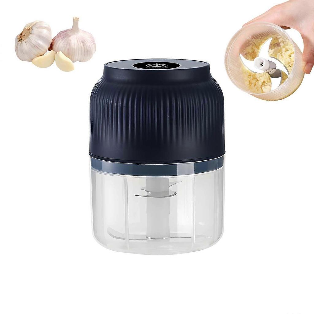 Portable Electric Garlic Chopper, 2025 New Rechargeable Food Processor for Garlic Ginger Onion Meat Vegetable Chilli, Home Kitchen Gadget