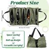 1pc Heavy-Duty Roll-Up Tool Bag for Professionals, Multi-Pocket Oxford Fabric Organizer for Mechanics, Electricians, Plumbers