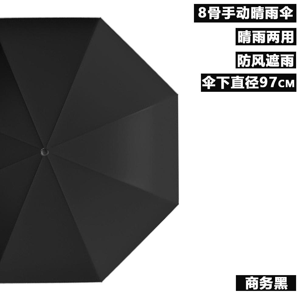 Reverse Large Umbrella Women's Enlarged Thickened Reinforced Weather and Rain Men's Double Sunscreen Folding Manual Parasol