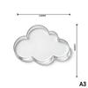 Clear Acrylic Coasters with Groove Design 6 Pack Non-Spill Cup Mats for Home Coffee Table Bar Counter Decor