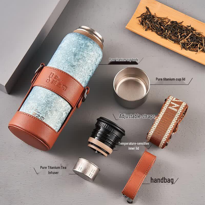Tea Lover's Smart Titanium Thermos Mug