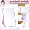 6 Pcs Spa Party Mirror Spa Party plies Sleepover Accory Favors Makeup Mirror for Sleepover Slumber Birthday Favors Gift Mixed C