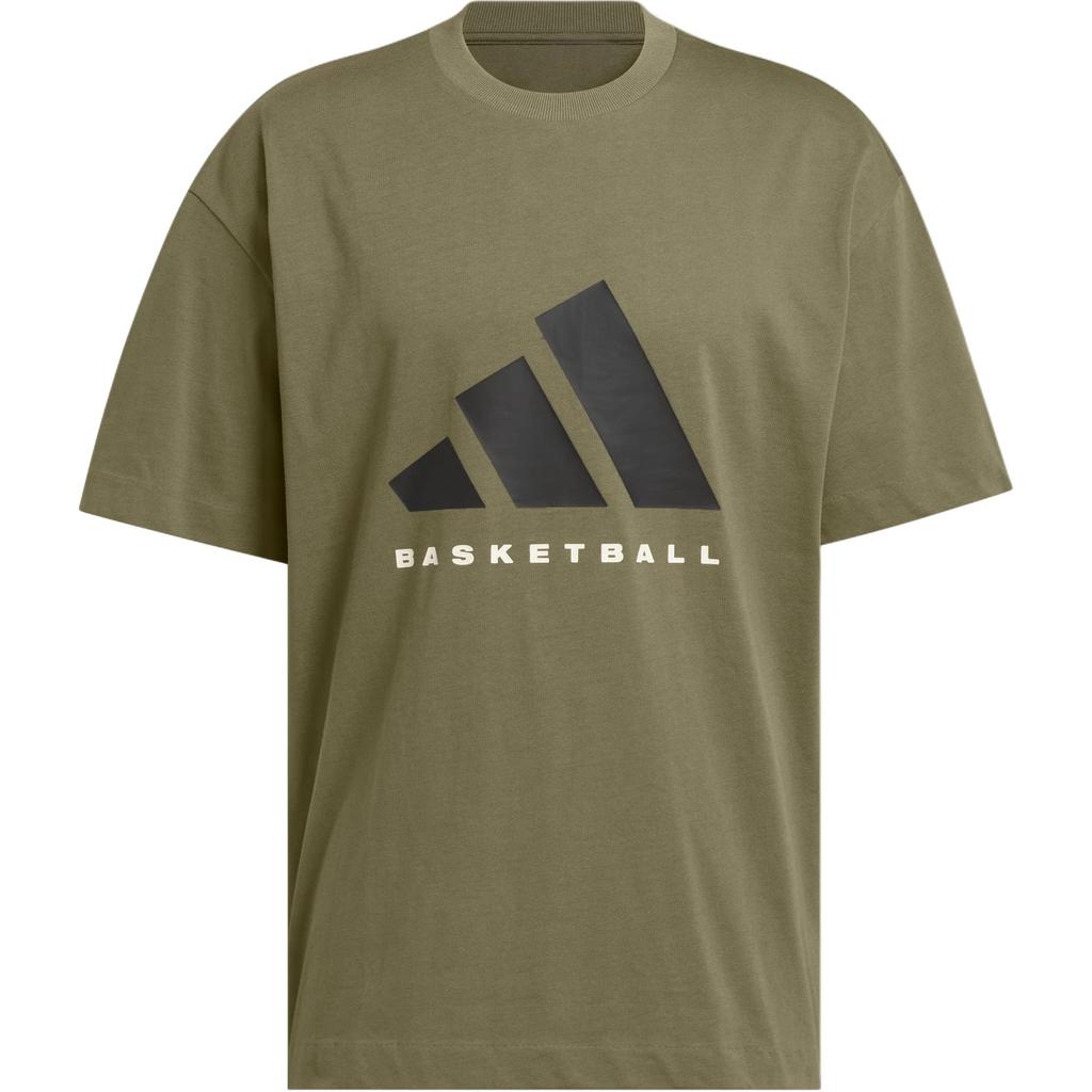 Adidas Basketball SS25 Fashion Loose Fit Crew Neck Short Sleeve T-Shirt Unisex Tops JX5583