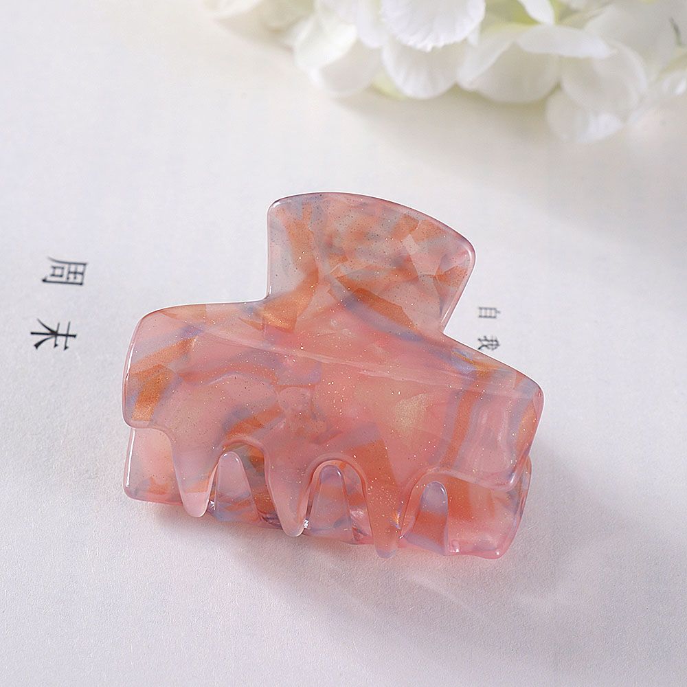 Korean Temperament Ponytail Jelly Colors Hair Claws Bathing Clips Hair Grab Grab Clips