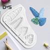 Food Grade Dessert Mold Heat Resistant Silicone 3D DIY Leaf Shaped Cake Dessert Mold Decoration Kitchen Supplies