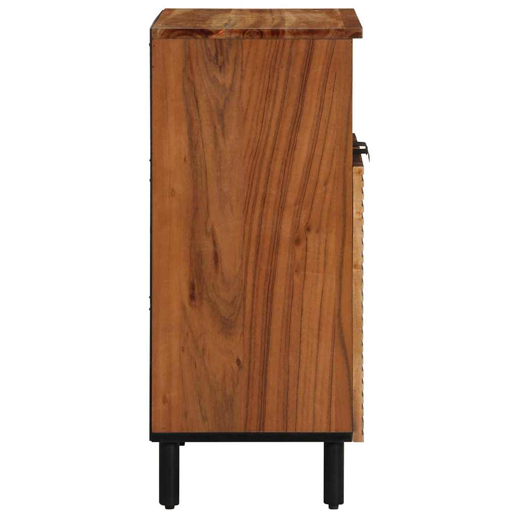 Sideboard with Shelf Brown 60 x 33.5 x 75 cm Solid Mango Wood