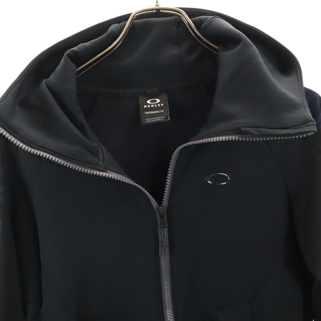 OAKLEY Long sleeve Zip hoodie S black Men's Used