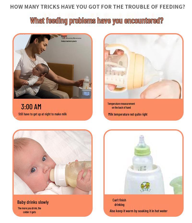 Universal USB Baby Bottle Insulated Sleeve - Portable Infant Milk Warmer & Heating Sleeve