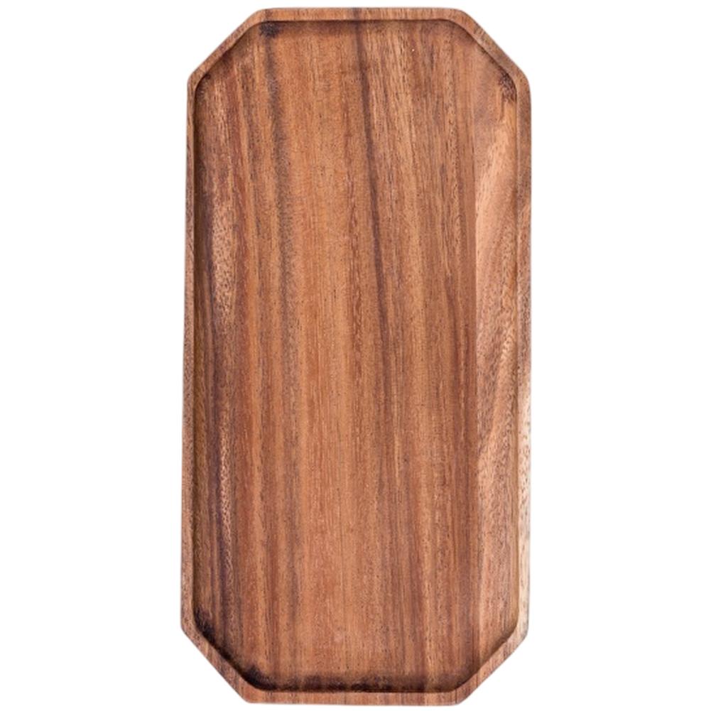 Artistic Dinnerware Handmade Walnut Tray Dining Table Decor Asymmetrical Shape Design Comfortable Tactile Feel