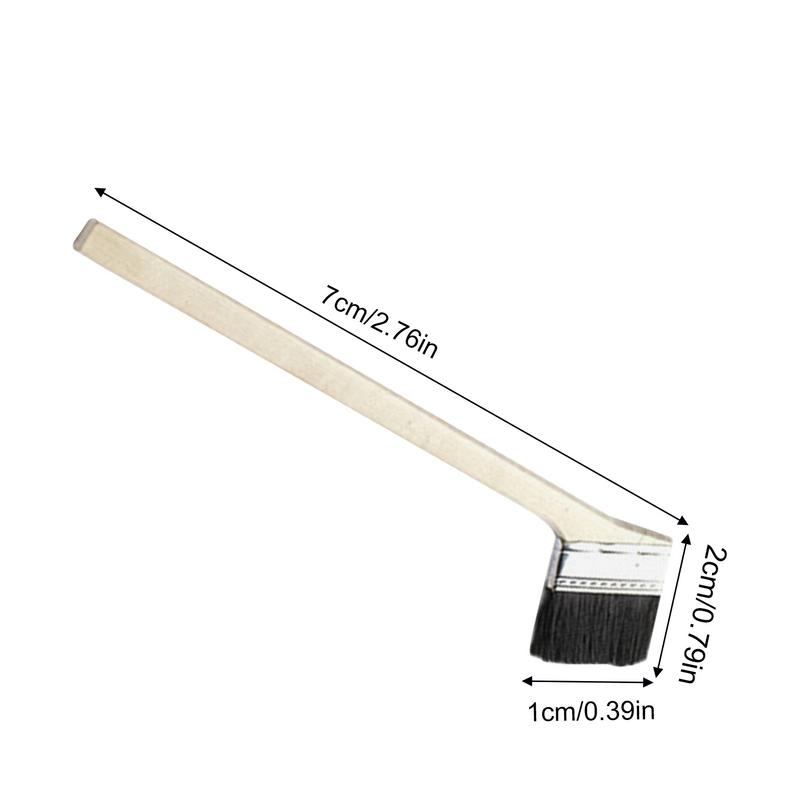 1pcs Boar Bristle Brush Curved Handle Paint Brush For Rust Dirt & Paint Scrubbing Deep Cleaning Ergonomic Home Paint Brush