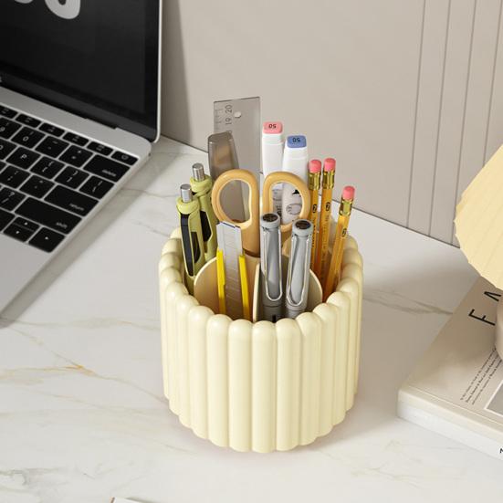 Storage Box Rotation Design Organizer with Compartmentalized Ordered Storage Holder for Office Dormitory Bathroom