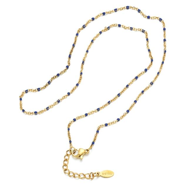 Boho Stainless Steel For Women Bracelets Cute Style Enamel Bracelets Jewelry Gold Tone Color Link Chain BraceletCute Wrist Bracelet