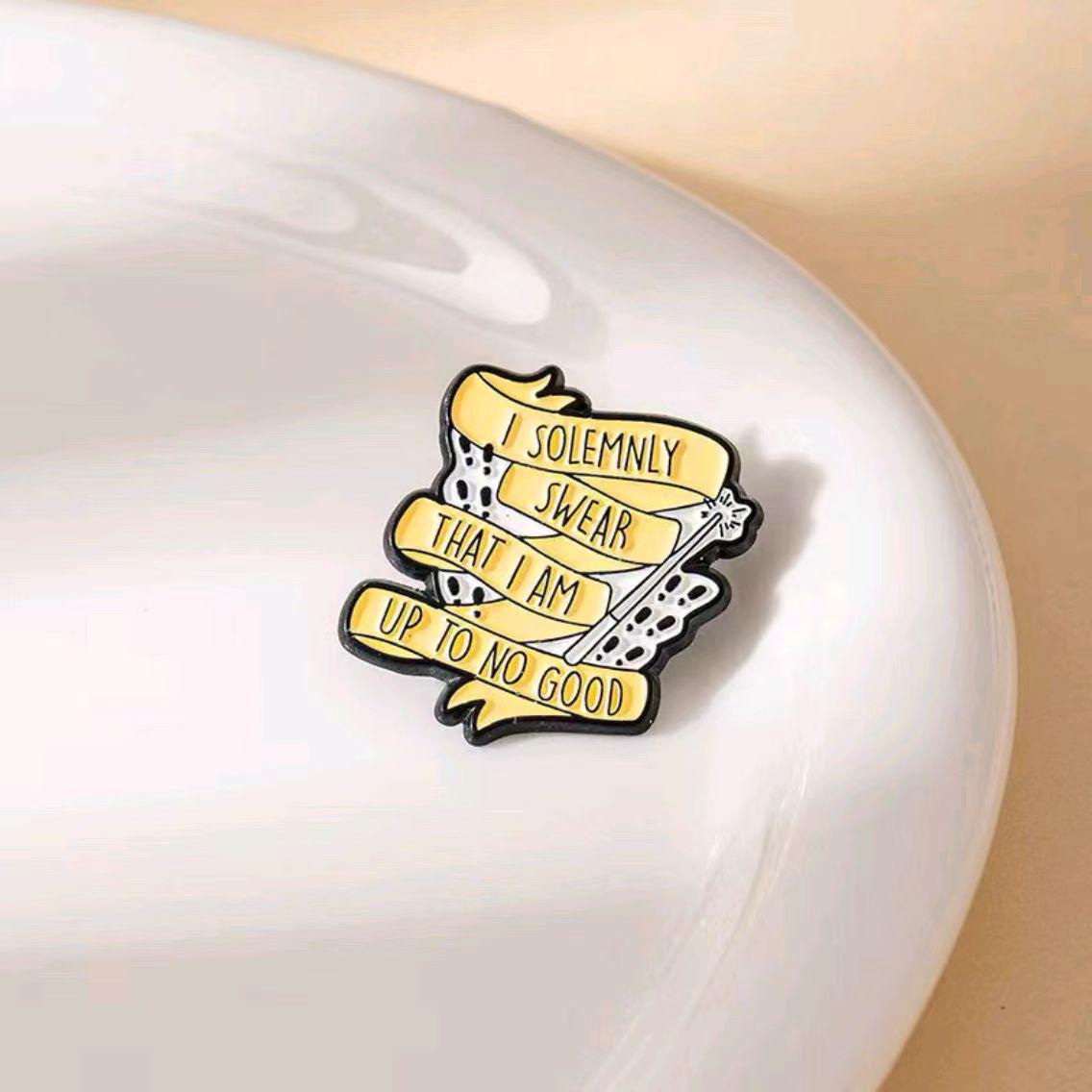 Creative Cartoon Alloy Letter-Shaped Backpack Decoration Badge