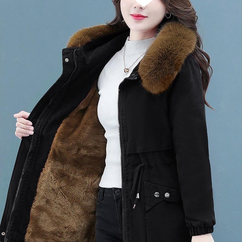 Padded Jacket Women's Short Winter Velvet Lamb Velvet Thickened Jackets