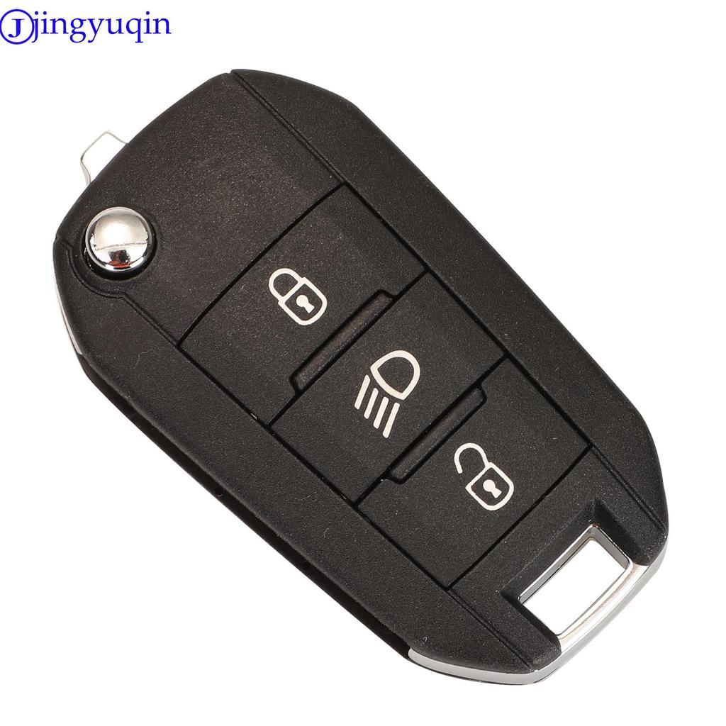 Jingyuqin Autoschlüssel-Fernbedienung Für Peugeot 508 3008 2008 301 208 308 408 307 4008 Für Citroen C3 C5 Aircross ID46 434mhz PCF7941 FSK