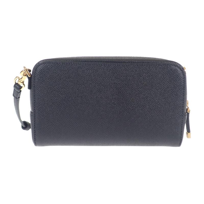 Dior S7431UBAE Shoulder Bag Black Leather Women