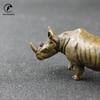 Figurine animal European Creative copper gifts statue tabletop decor for office home decorations rhinoceros Statue Desk ornament