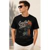 Men's Coastal State Graphic Tee Short Sleeve Crew Neck Soft Cotton Relaxed Fit Tropical Palm Tree Surfboard Print Casual Beachwear