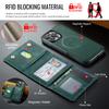 Retro Flip Leather Phone Case For iPhone 16 Pro Max 17 Air 15 Plus 14 13 12 Wallet Cards Magnetic Wireless Charging Back Cover