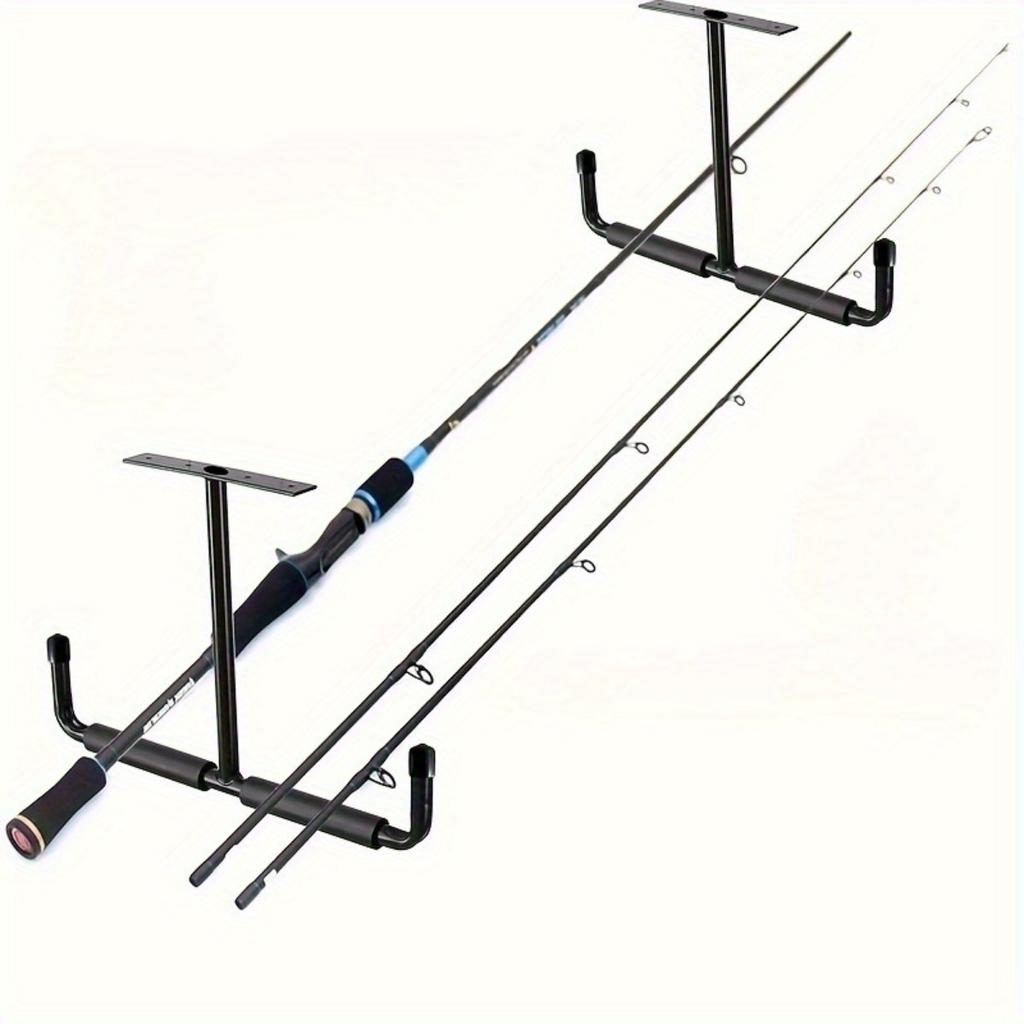 1/2/4Pcs Heavy Duty Garage Storage Hook Rack, Ceiling Installation for Hanging Ladders, Hoses, Wood & Bulky Items, Ideal