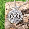 Severský Strom Života Hvězda Měsíc Vzor Titanová Ocel Přívěsek Pentagram Retro Náhrdelník Osobnost Trend Přívěsek