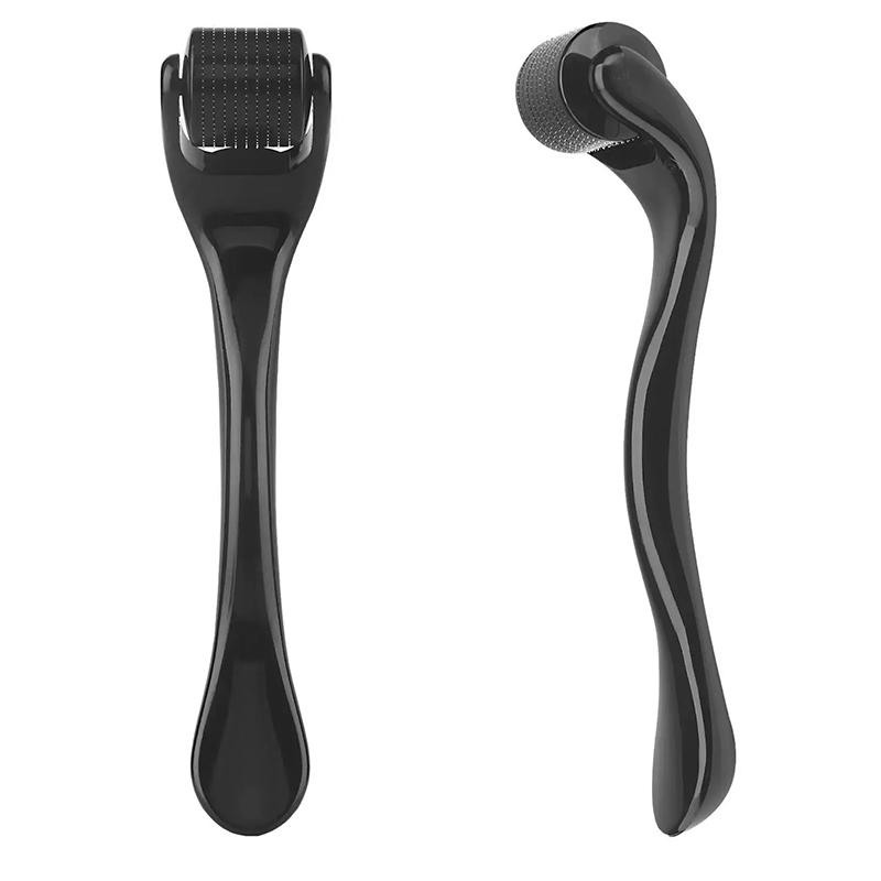 Black Face Roll Tool 540 Needles Micro Face Roll Tool Skin Beard 0.3mm Face Roll Tool Derma Roller for Facial Body Hair Growth