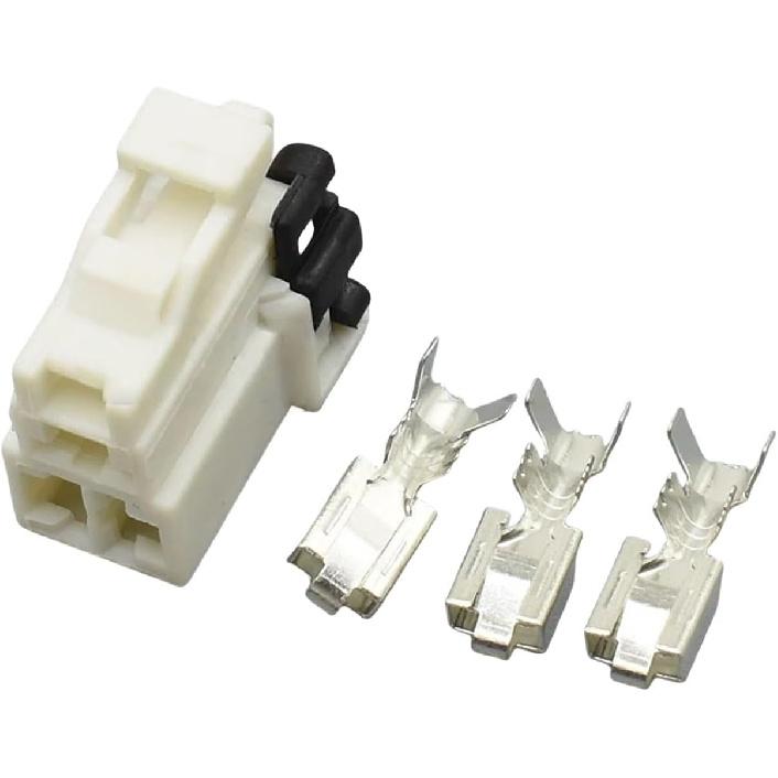 Automotive connectors 3 Pin 7122-6030 7123-6030 Automotive Wiring Wire Harness Socket Connector Easy Replacement(Female,5pcs)