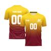 Men Short Sleeve Gradient Print T Shirt Lightweight Breathable V Neck Athletic Sportswear Top for Training Running Gym