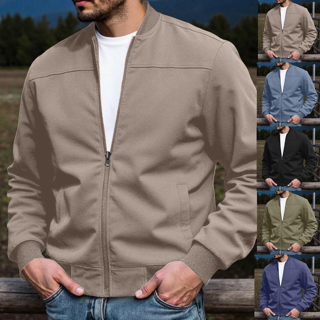 Men's Jacket Western Zip-Up Loose Fit Hunting Coat Casual Outdoor