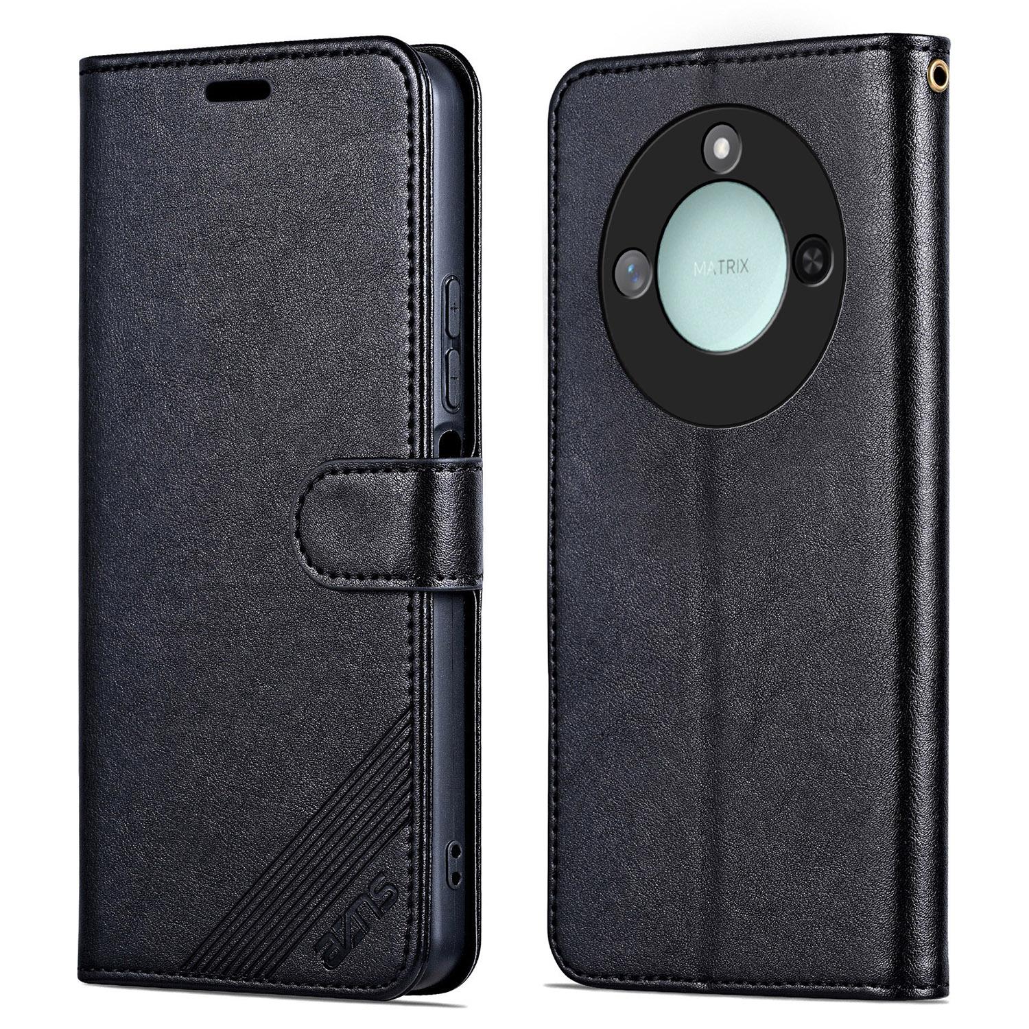 AZNS For Honor X60 5G Case Anti-Scratch PU Leather Stand Wallet Phone Cover A