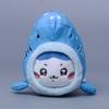 Chiikawa Cross Dressing Shark Plush Toy Cartoon Doll Backpack Pendant Keychain