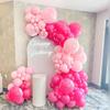 Pink Theme Balloons Garland Hot Pink Gold Balloons Arch Kit Birthday Party Baby Shower Gender Reveal Wedding Anniversary Decor