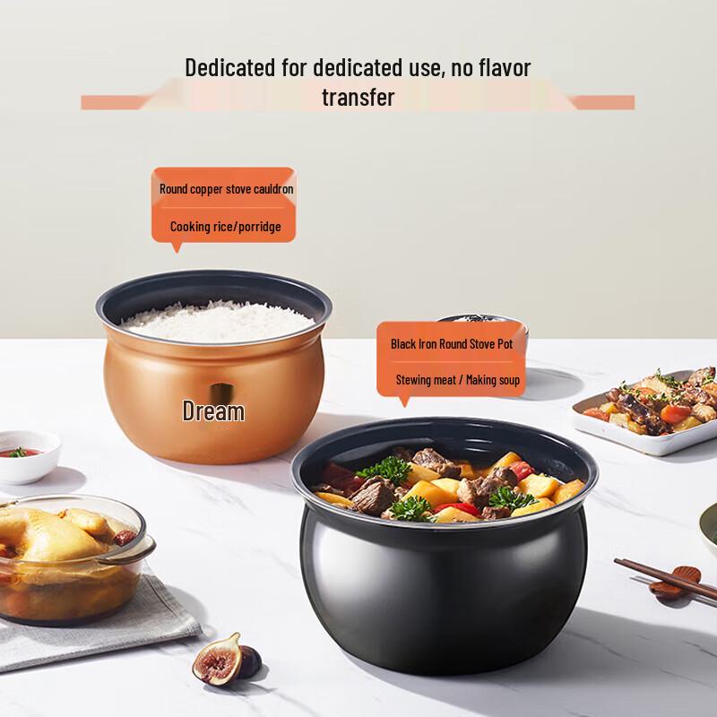 Midea YL50Easy203 4.8L Smart Electric Pressure Cooker with Dual Pots