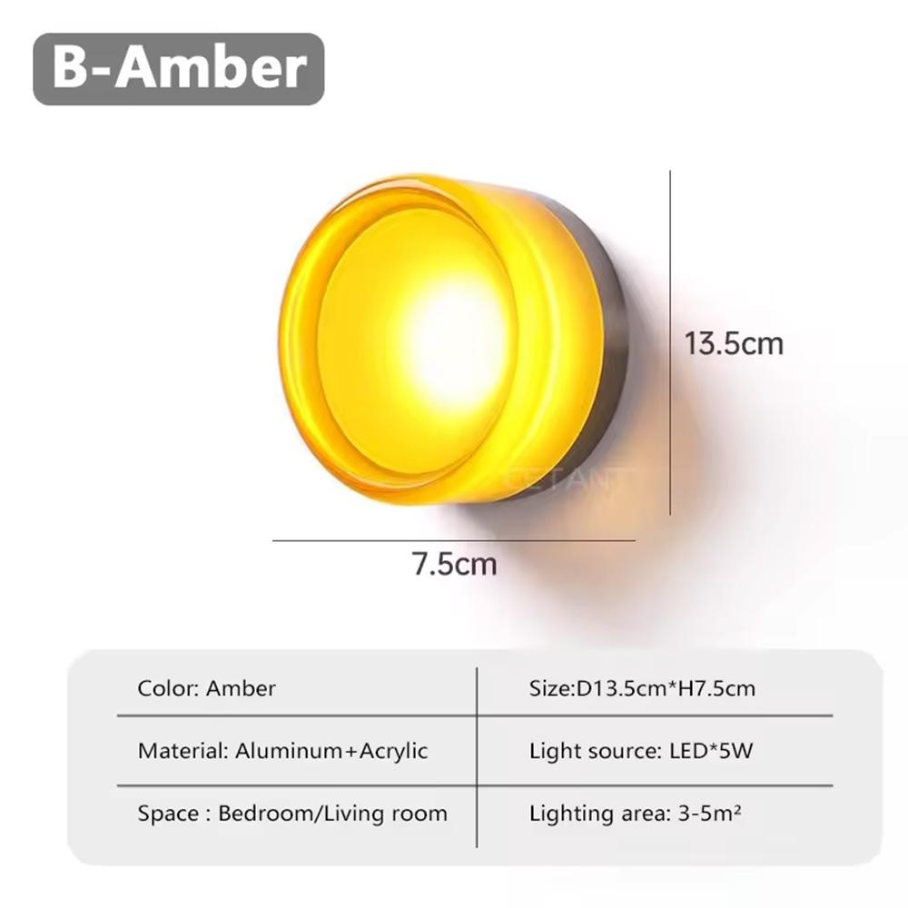 Nordic LED Wall Lamp Jelly Design Decorative Wall Lamp Corridor Study Restaurant Home Decoration Creative Lighting Fixtures