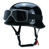 German Crafted Vintage Steel Cruiser Helmets | Half Face Unisex Motorcycle Helmets | DOT Certified for Reliable Protection