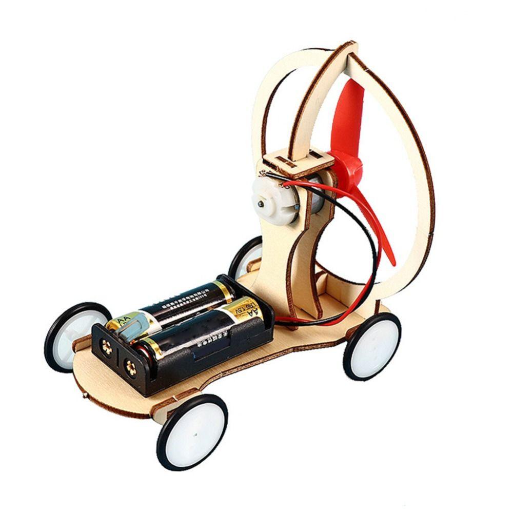 DIY Kits STEM Electric Wind Car Scientific Science Experiment Toy Premium Wind Power Car  Kids