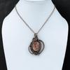 Sunstone Gemstone Pendant Copper Wire Wrapped Pendant Sunstone Jewelry Stylish Pendant Handmade Pendant Copper Wire Jewelry Gift For Mother