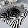 3D Optical Illusion Vortex Carpet - Bedroom & Living Room Floor Mat