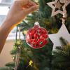 Christmas Pendant Glass Sphere Transparent Glass Hand-Painted Xmas Tree Festive Balls Home Decor Accent