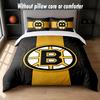 Set Biancheria da Letto Design Boston Bruins 1 Copripiumino + 2 Federe Morbido Traspirante Biancheria da Letto per la Casa