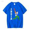 Indian Cricket Jersey India Team Lover Supporter T Shirt SweaT 16721 vintage Washed Casual Soft Stylish Slightly Unisex
