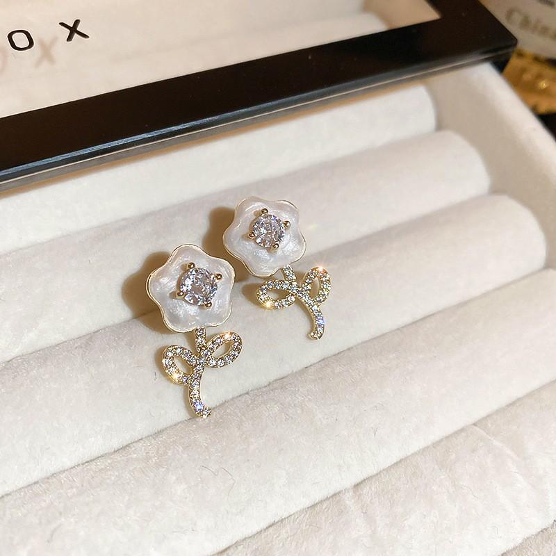 Love Geometric Earrings, Simple Flower Earrings, Fashionable Temperament Earrings, High-end Sense Earrings, Gifts