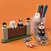 2025 Trendiges Halloween Japanische Katze Harzornament - DIY Cartoon Schreibtischdekoration