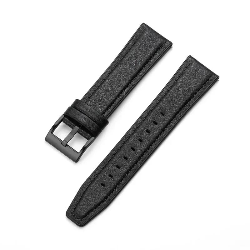 Cinturino in Pelle e Silicone da 22mm per Huawei Watch 5 GT6/5 Pro GT6/5/4/3 46mm Braccialetto Universale per Huawei GT6 Pro/GT 6 Cinturino per Orologio