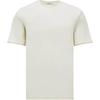 Solid Color Embroidered Logo Crew Neck Loose Fit Short Sleeve T-Shirt Men Tops White K10918C0006889AXI035