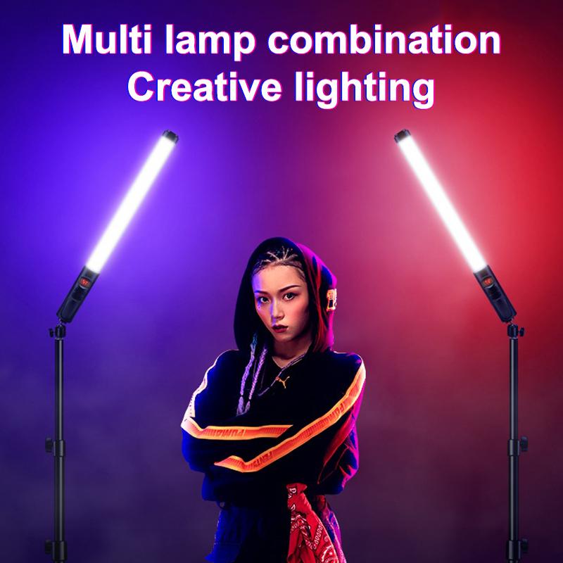 Handheld Desktop Fill Light Rgb Colorful Stick Light Live Photography Led Atmosphere Beauty Video Light Photography Studio Lamp