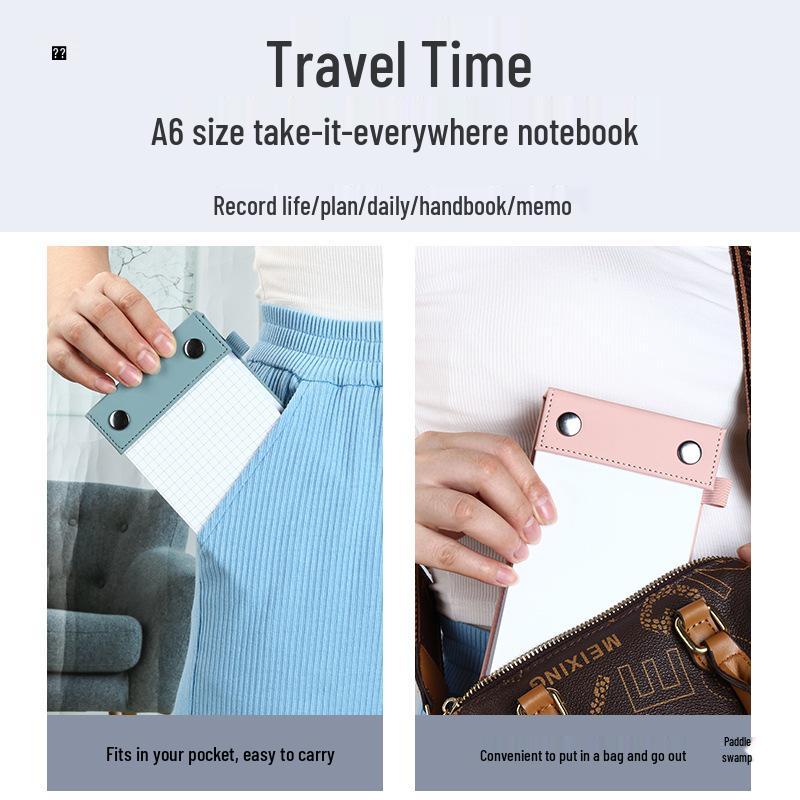 Compact Tear-Off Pocket Notepad - 6 Small Replacement Pads, 48 Pages Each