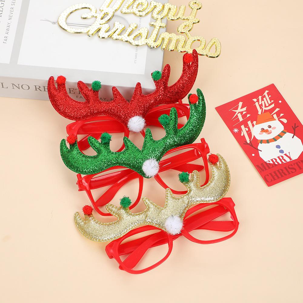 Christmas Creative Antlers Eyeframe Christmas Party Decoration Christmas Party Acting Props Holiday Supplies Party Eyeframe