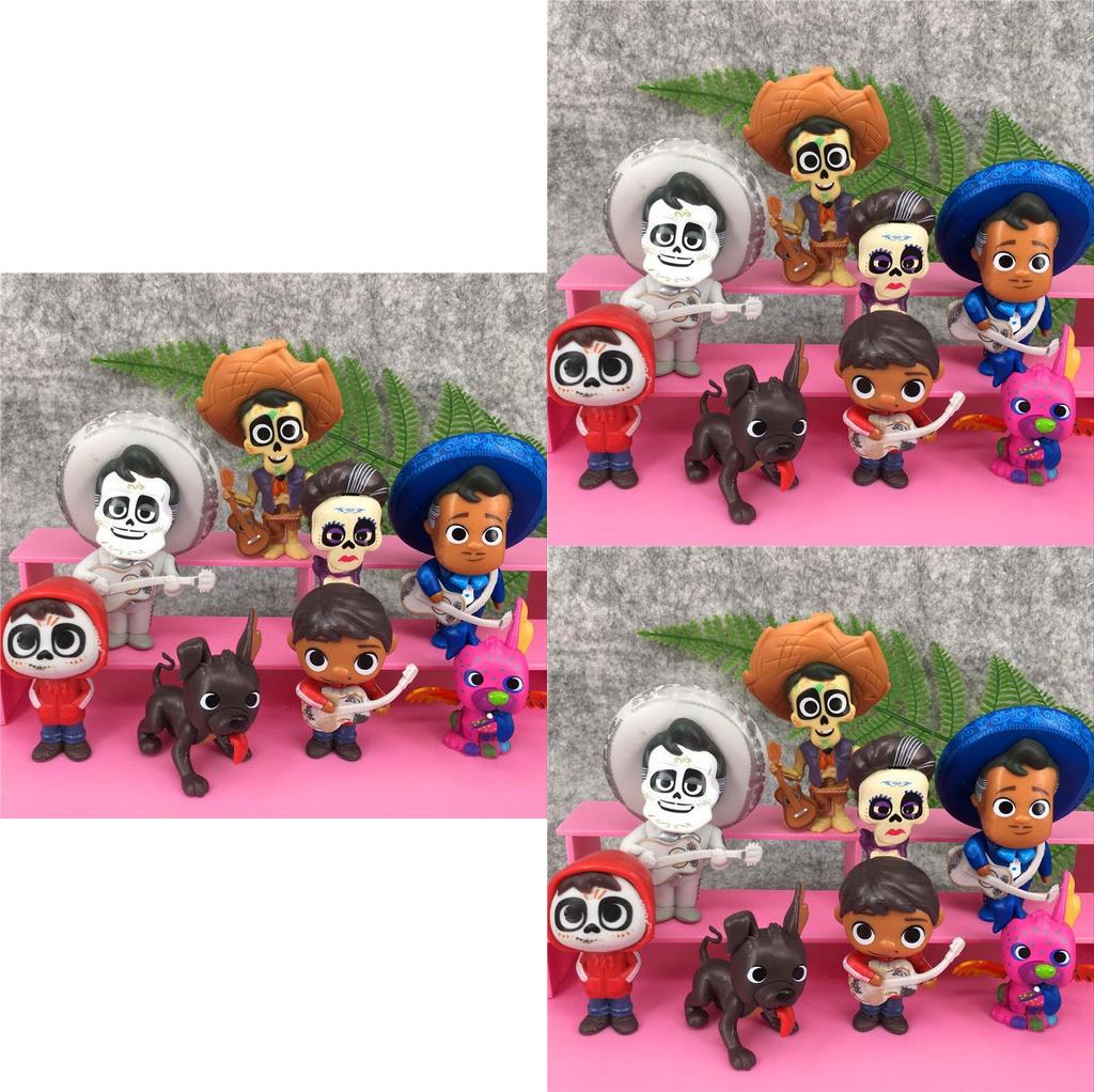 Exquisite Coco Movie Miguel Hector Dante Imelda Pepita Action Figure Toys Set