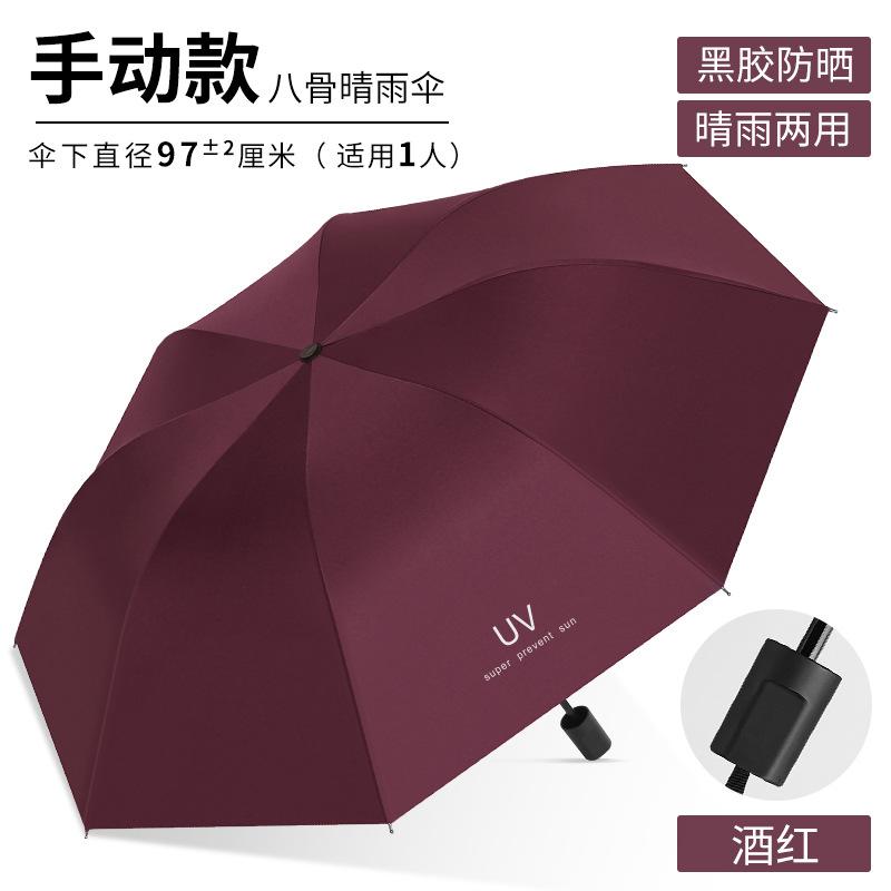 Fully Automatic 32-bone Enlarged Umbrella, Weather and Rain, Vinyl Anti-ultraviolet Parasol, Umbrella Folding Umbrella, Advanced Sense